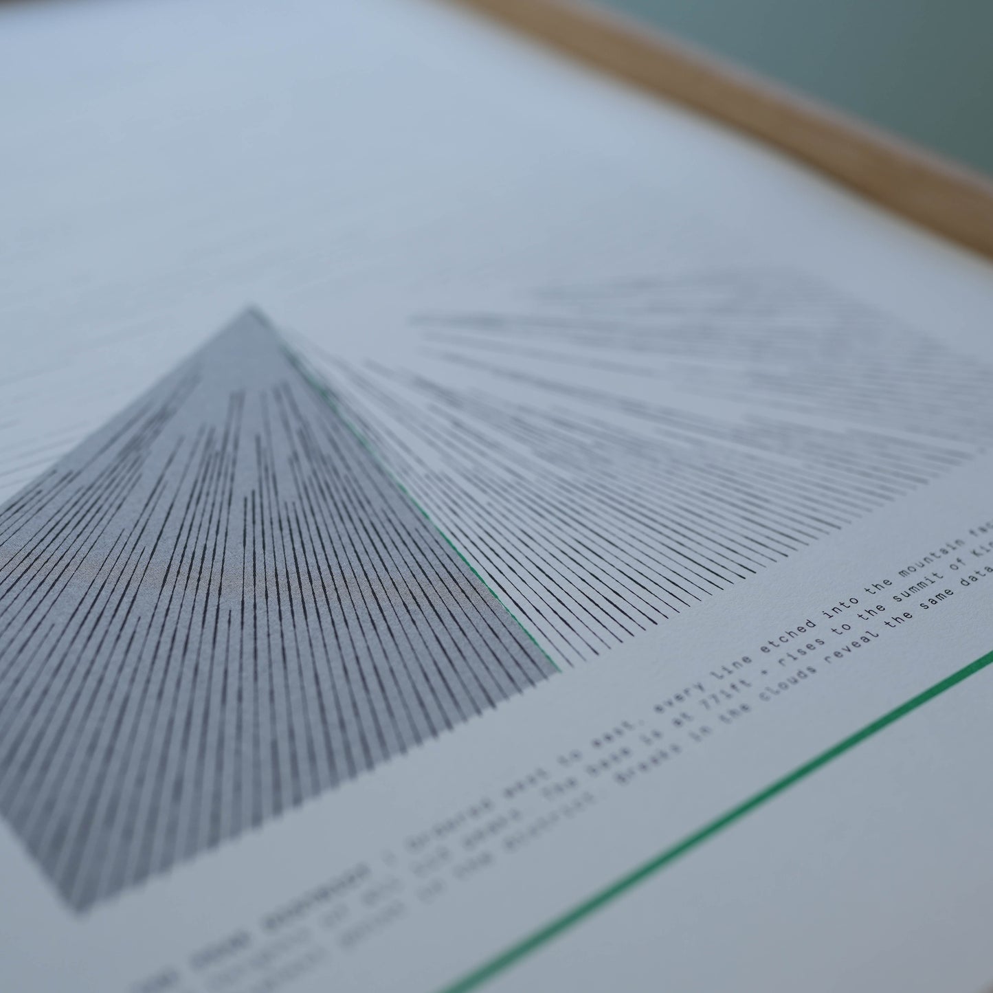 A3 Limited Edition Peak District Mountains Risograph Print