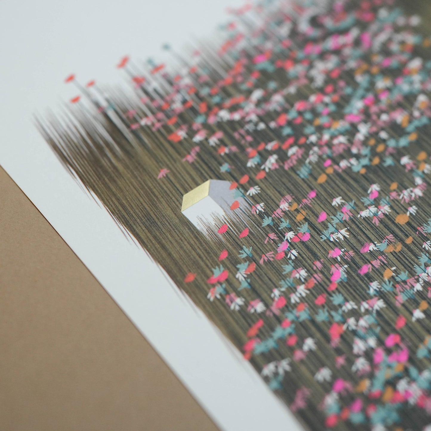 A4 Where The Wildflowers Grow Foiled Print