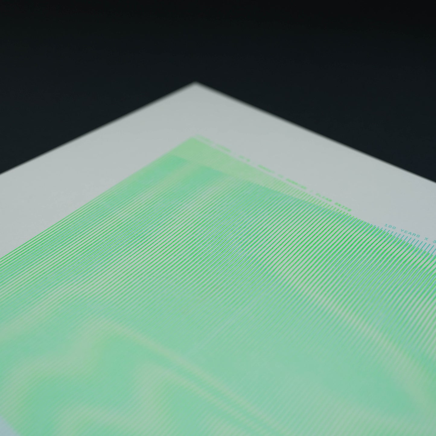 Moire Northern Lights Risograph Print