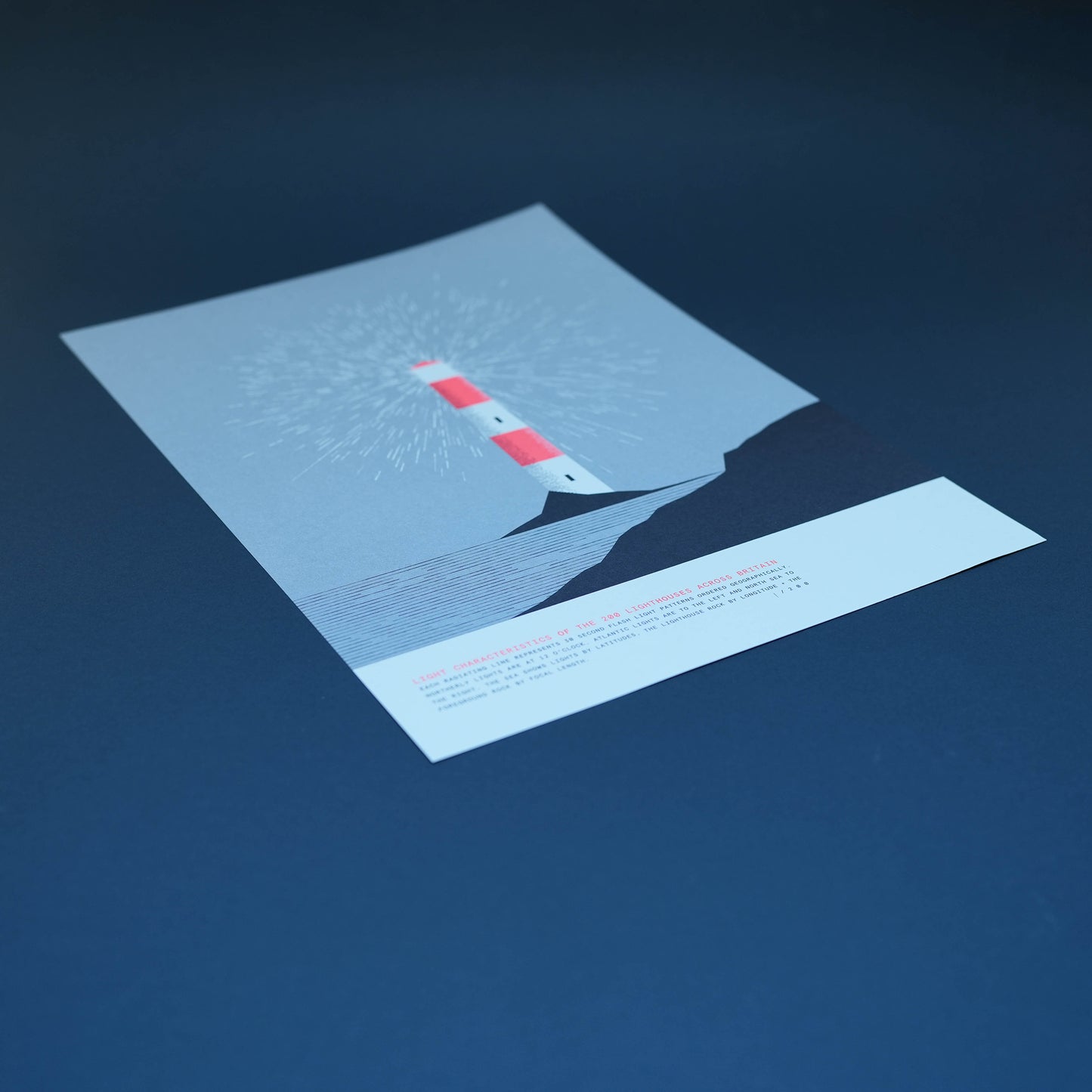 A3 Limited Edition Lighthouse Lithographic Print