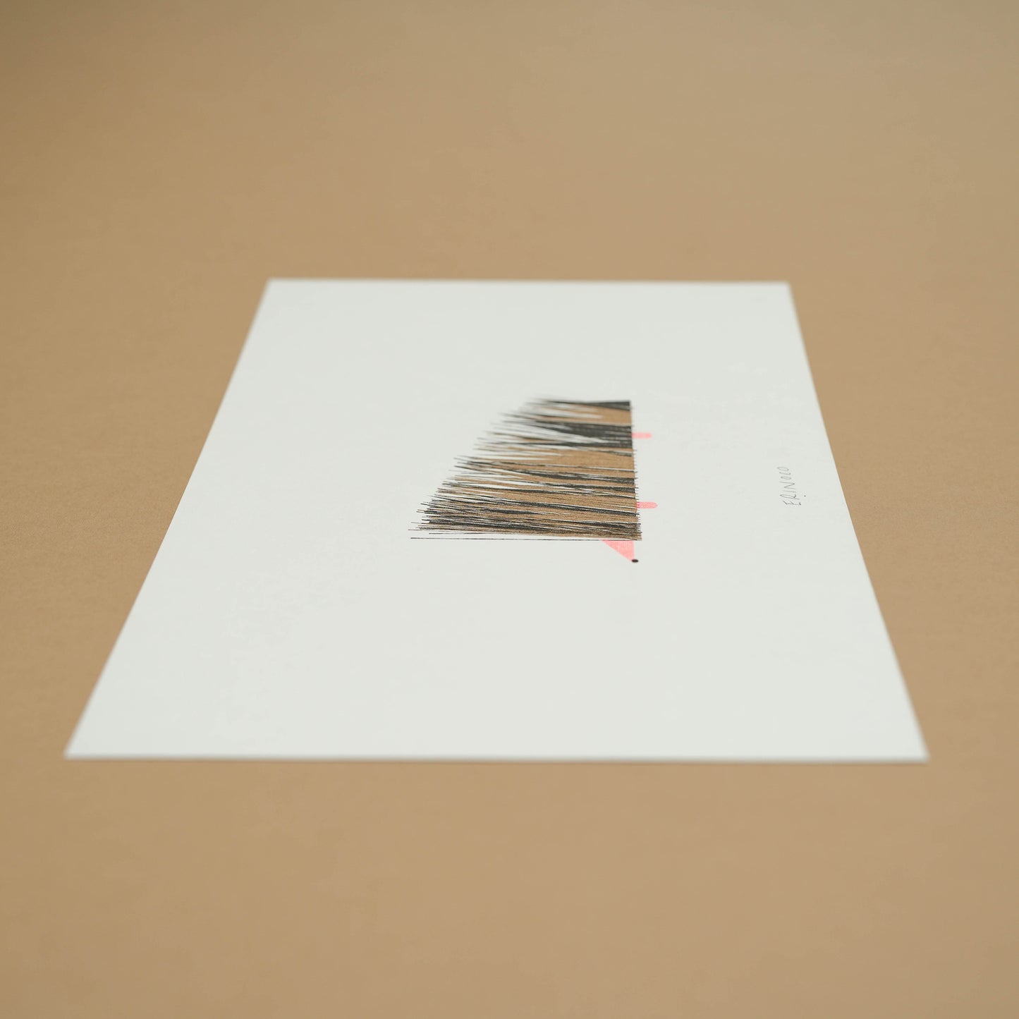 A5 Hedgehog Risograph Print