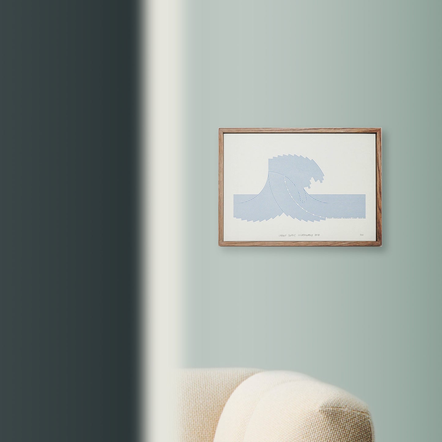 A4 Limited Edition Wave Letterpress Print