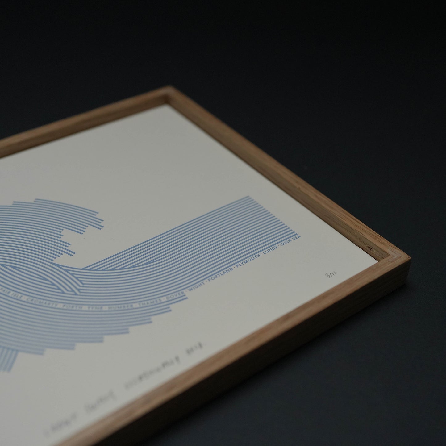 A4 Limited Edition Wave Letterpress Print
