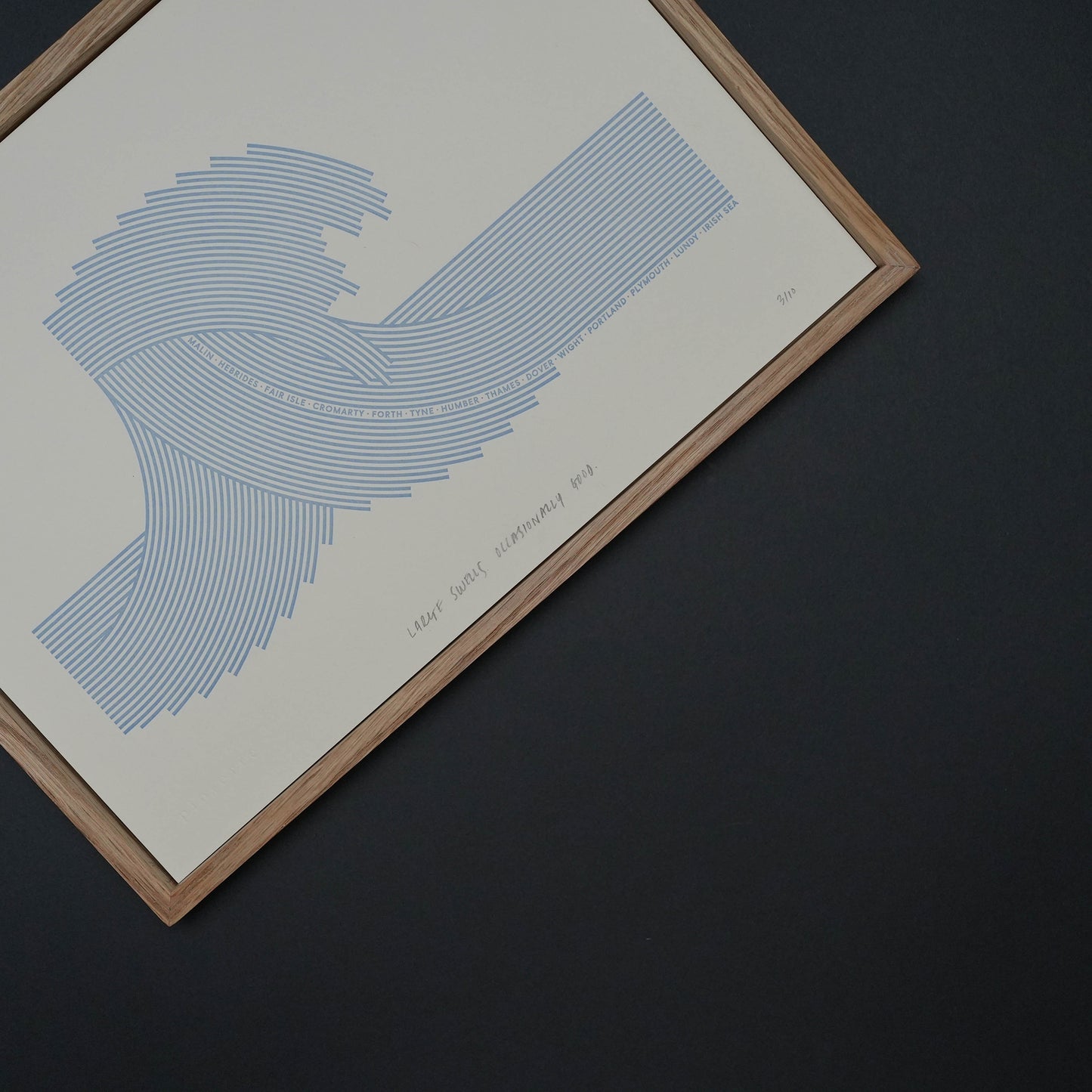 A4 Limited Edition Wave Letterpress Print