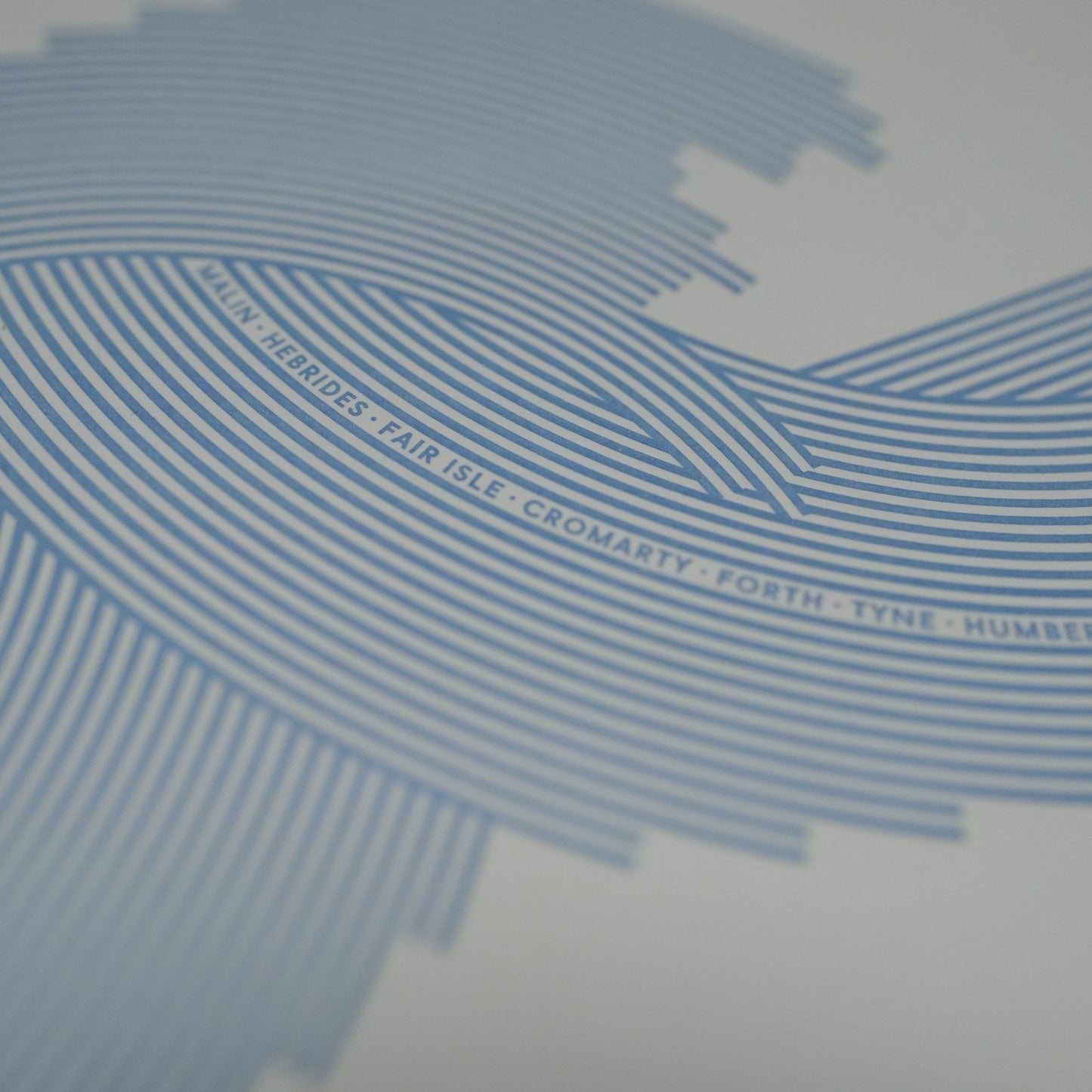 A4 Limited Edition Wave Letterpress Print