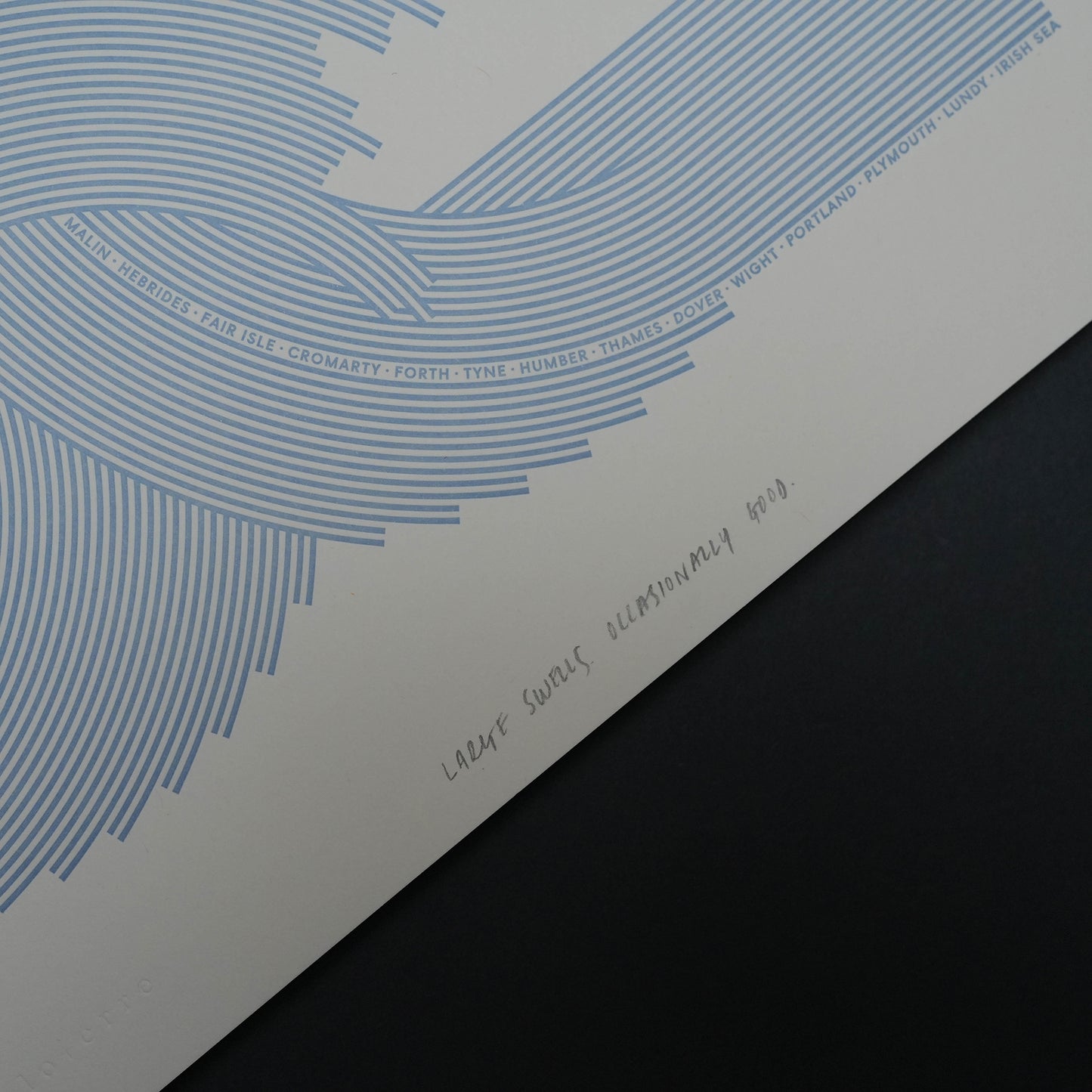 A4 Limited Edition Wave Letterpress Print