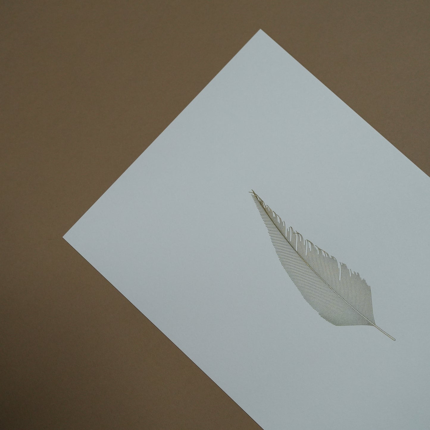 A4 Limited Edition Feather Foiled Print