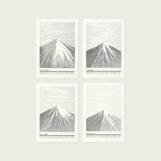 A5 Mountain Risograph Prints