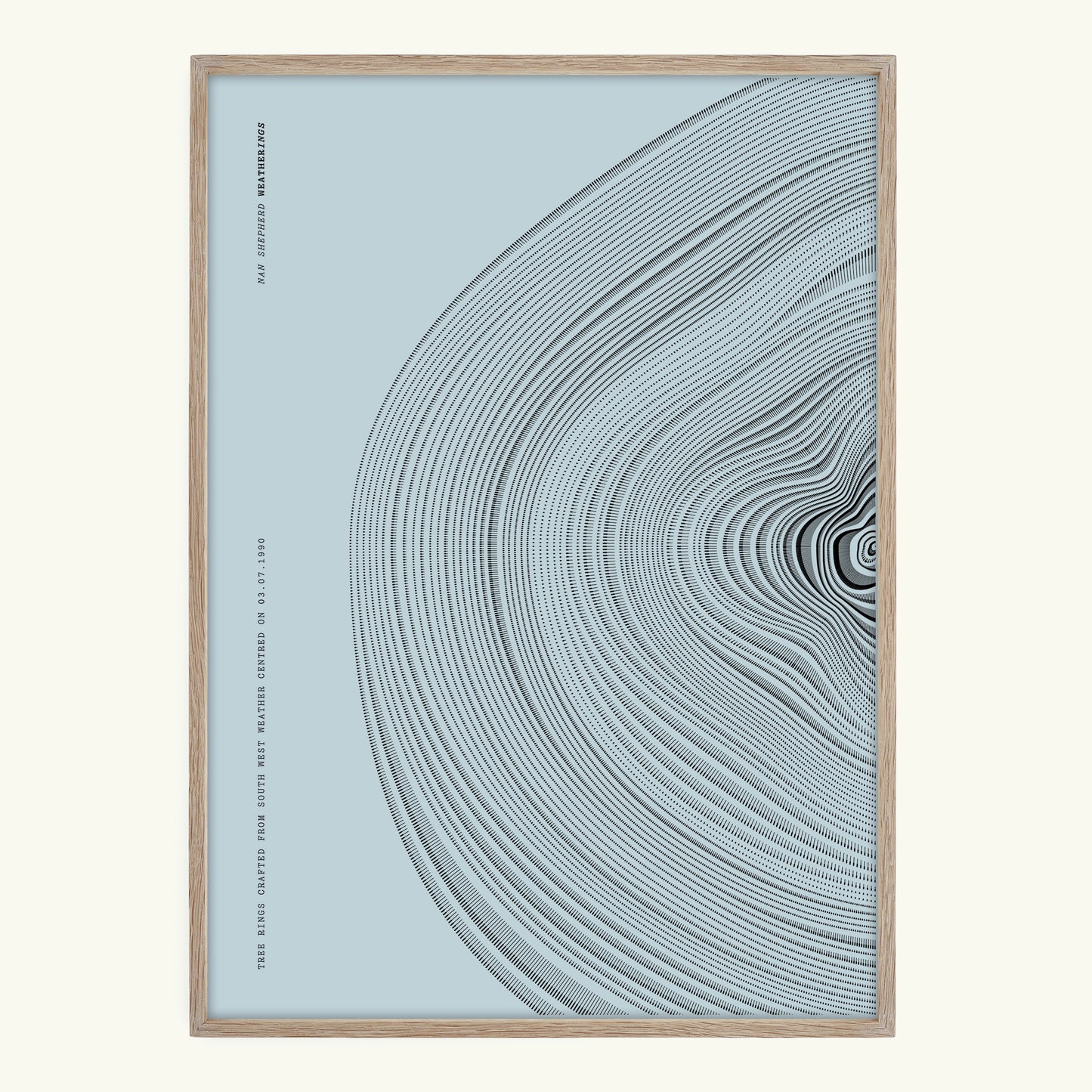 A3 Personalised Unframed Tree Ring Print
