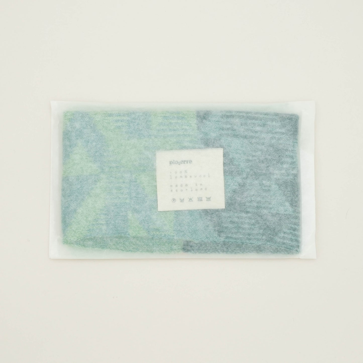 Merino Lambswool Wind Snood. Ocean + Green