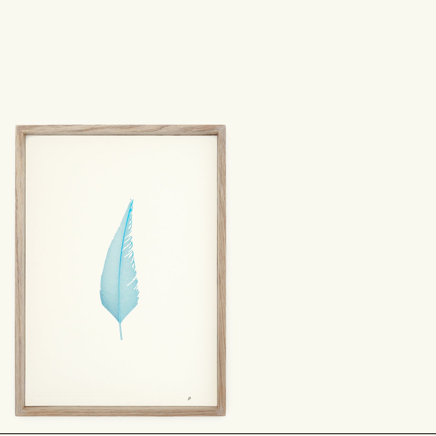 A4 Limited Edition Feather Foiled Letterpress Print