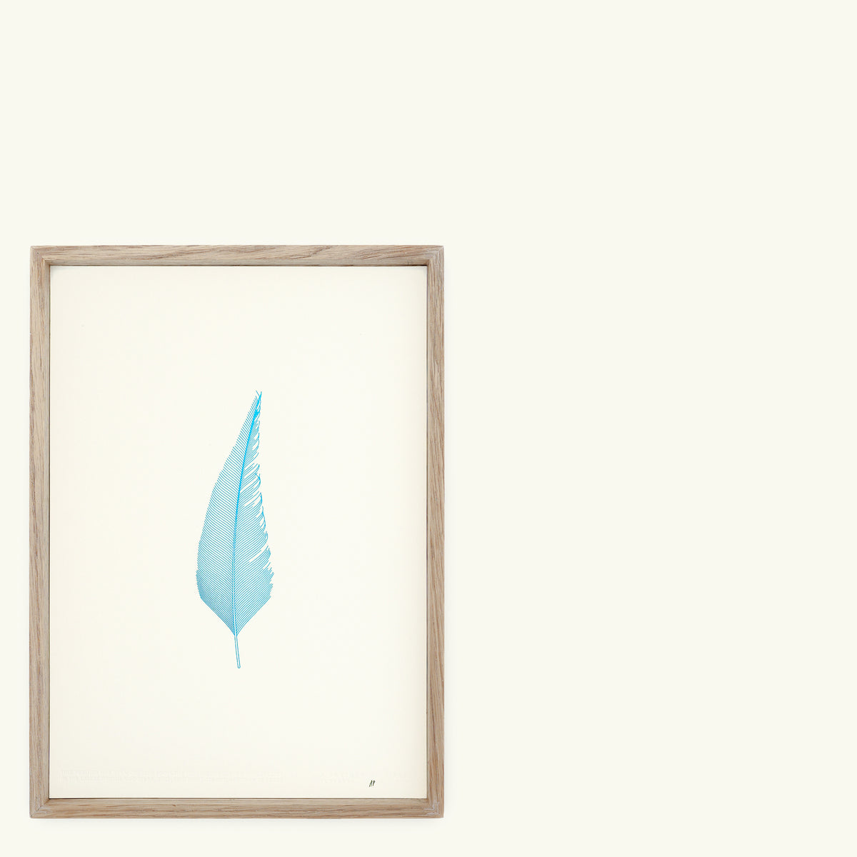 A4 Limited Edition Feather Foiled Letterpress Print