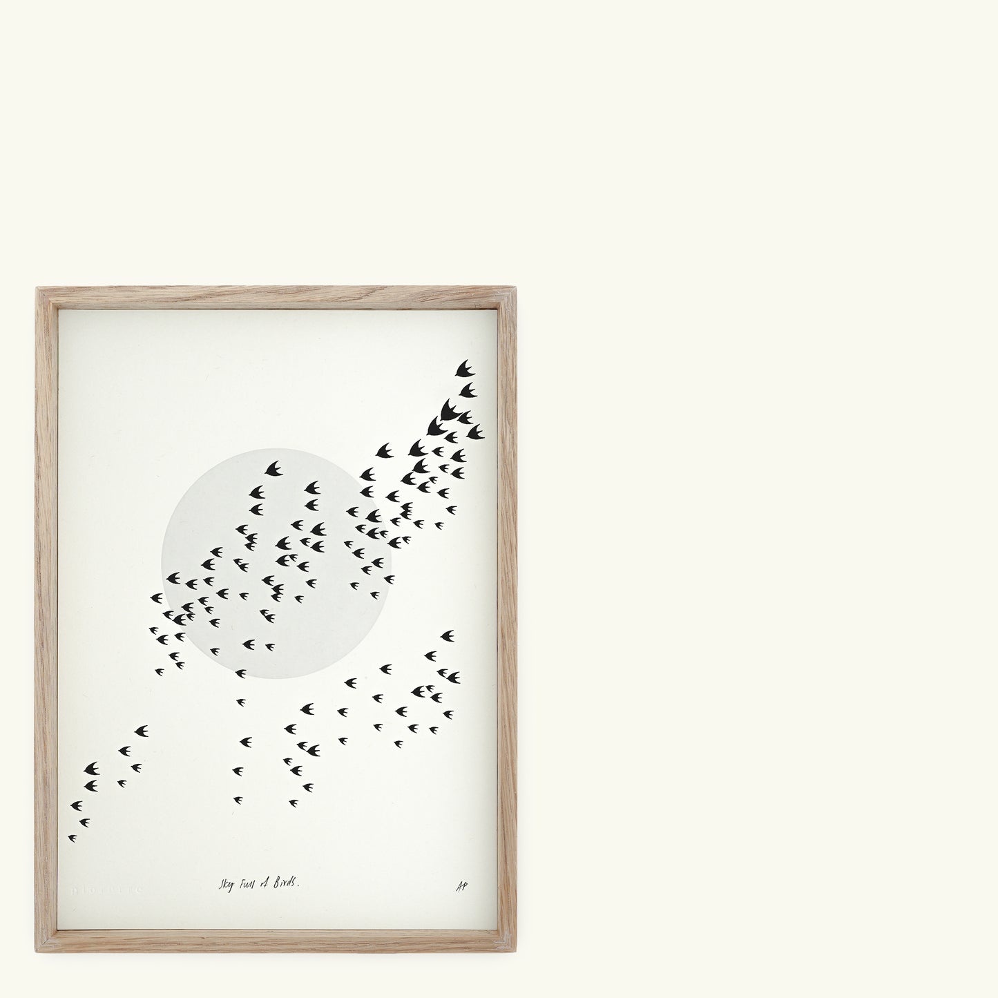 A4 Limited Edition Sky Full of Birds Letterpress Print