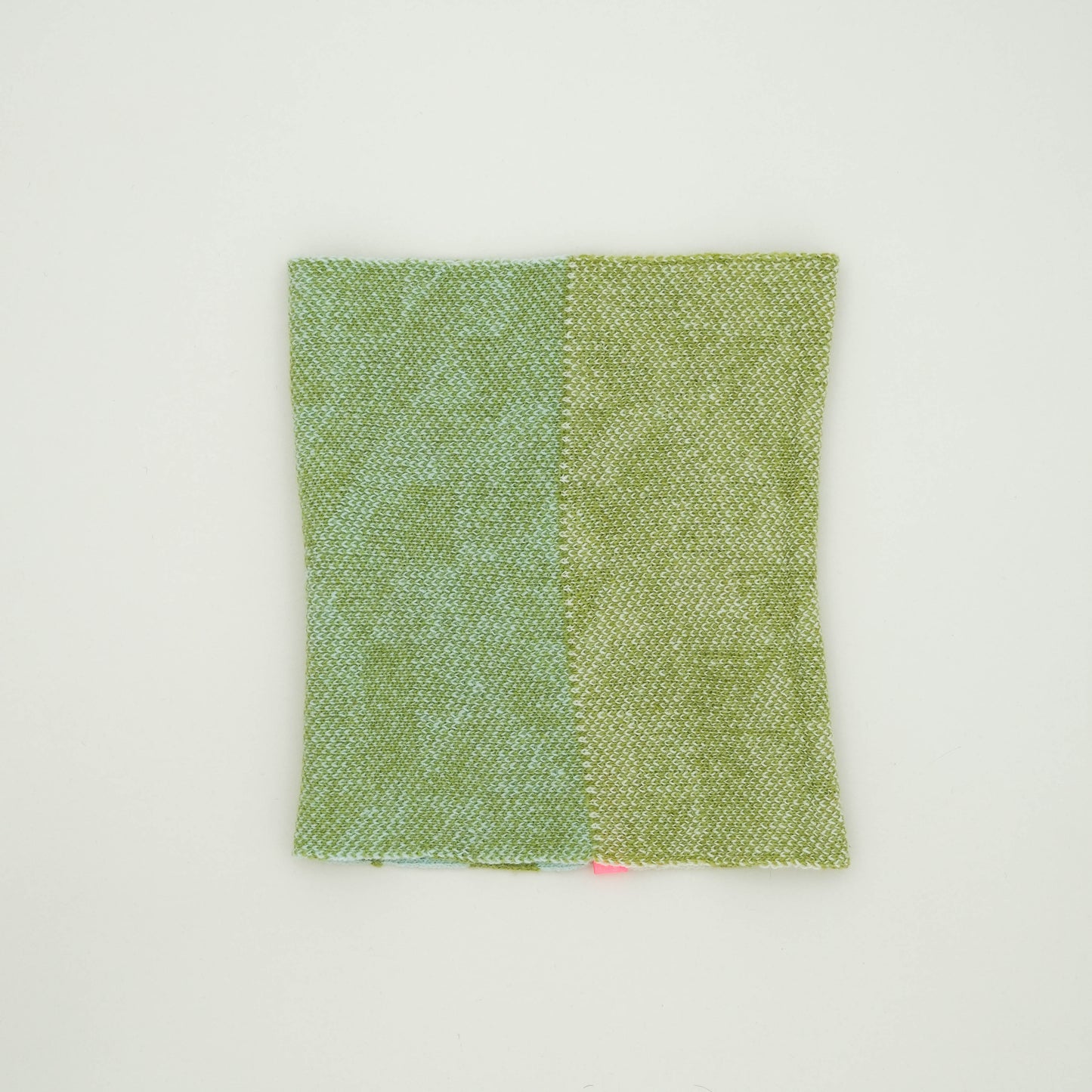 Merino Lambswool Wind Snood. Olive + Mint