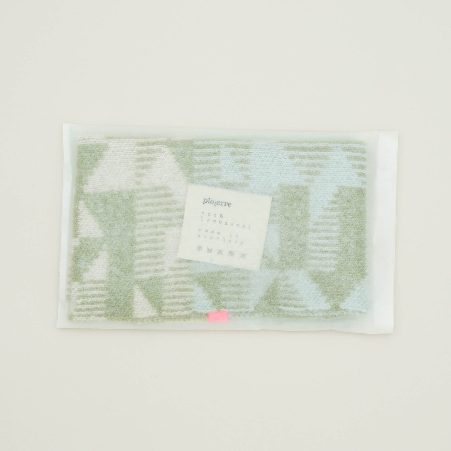 Merino Lambswool Wind Snood. Olive + Mint