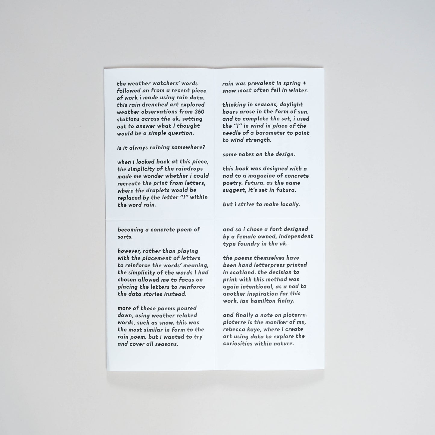 Weather Watchers Words Book