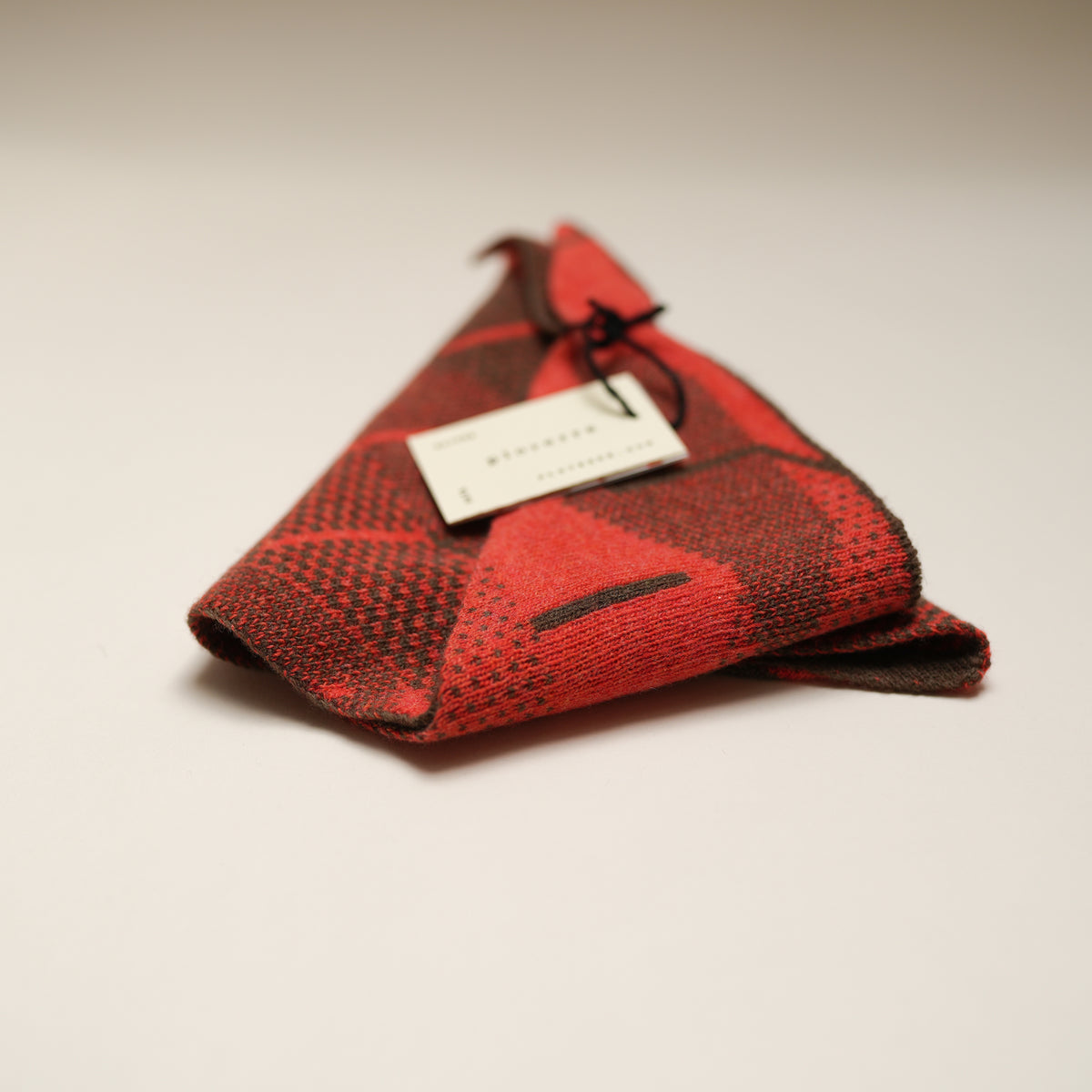 Triangular Merino Lambswool Autumn Leaves Scarf