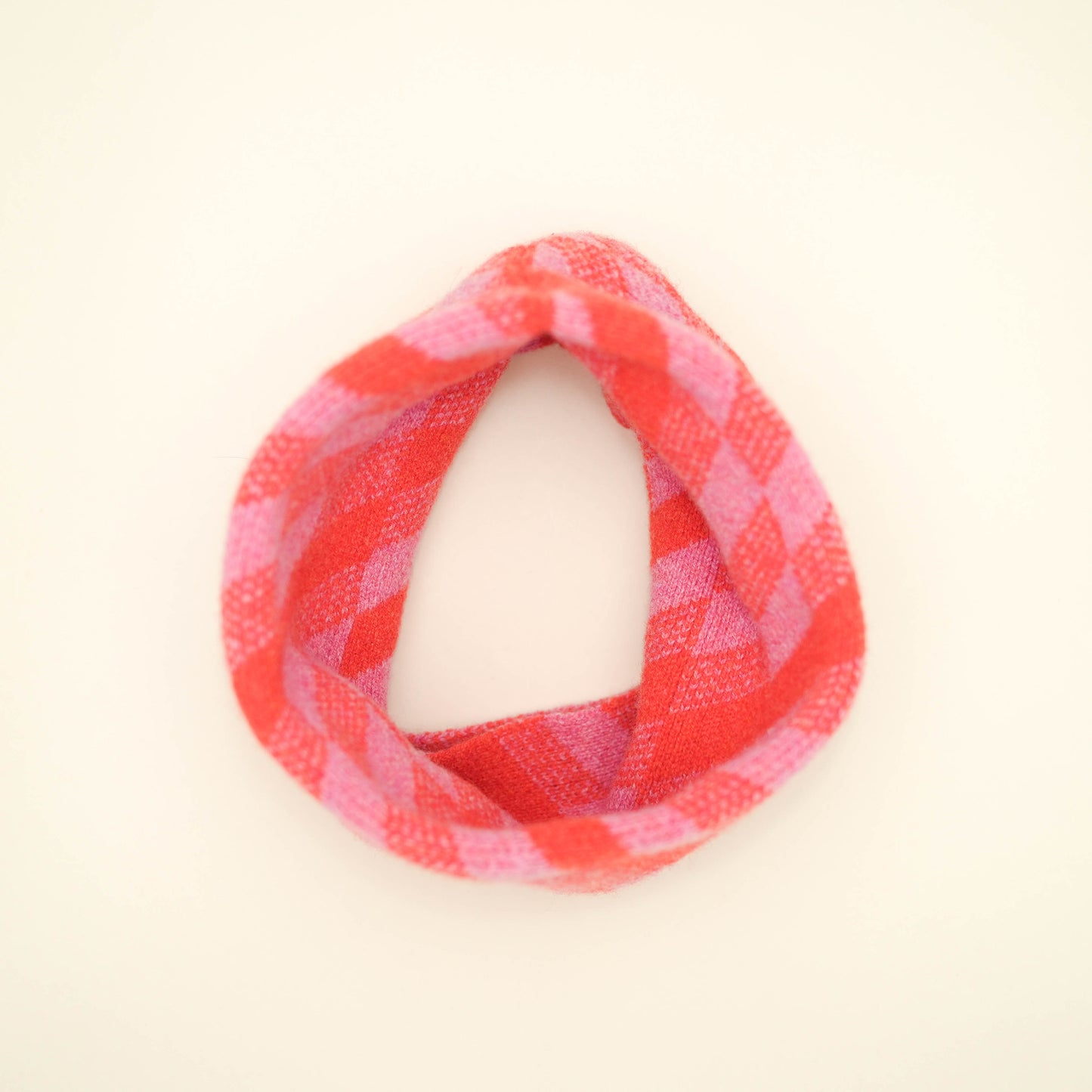 PRE-ORDER. Merino Lambswool Lighthouse Snood. Pink