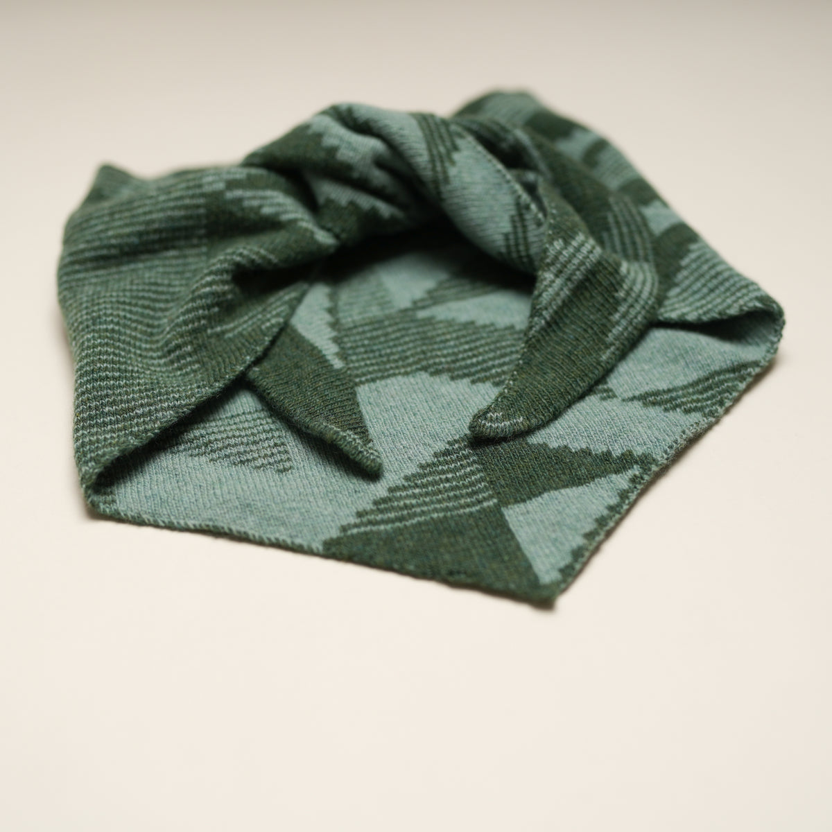 Triangular Merino Lambswool Wind Scarf