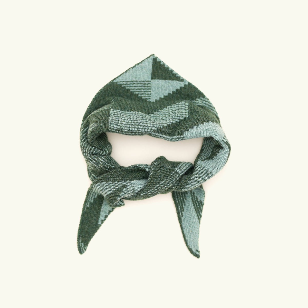 Triangular Merino Lambswool Wind Scarf