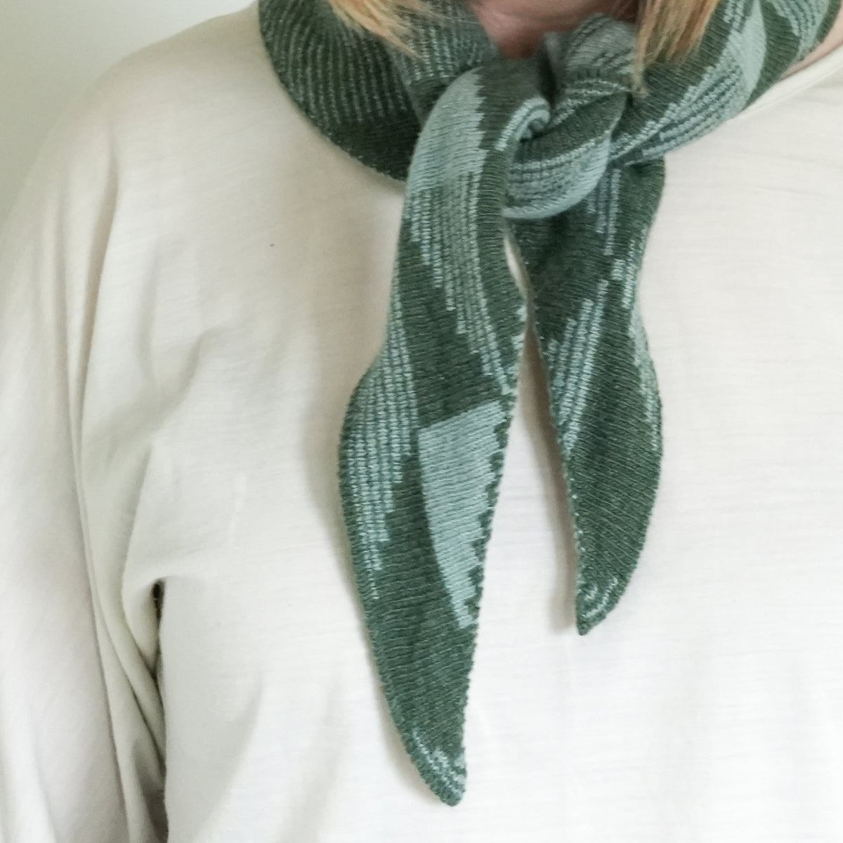 Triangular Merino Lambswool Wind Scarf
