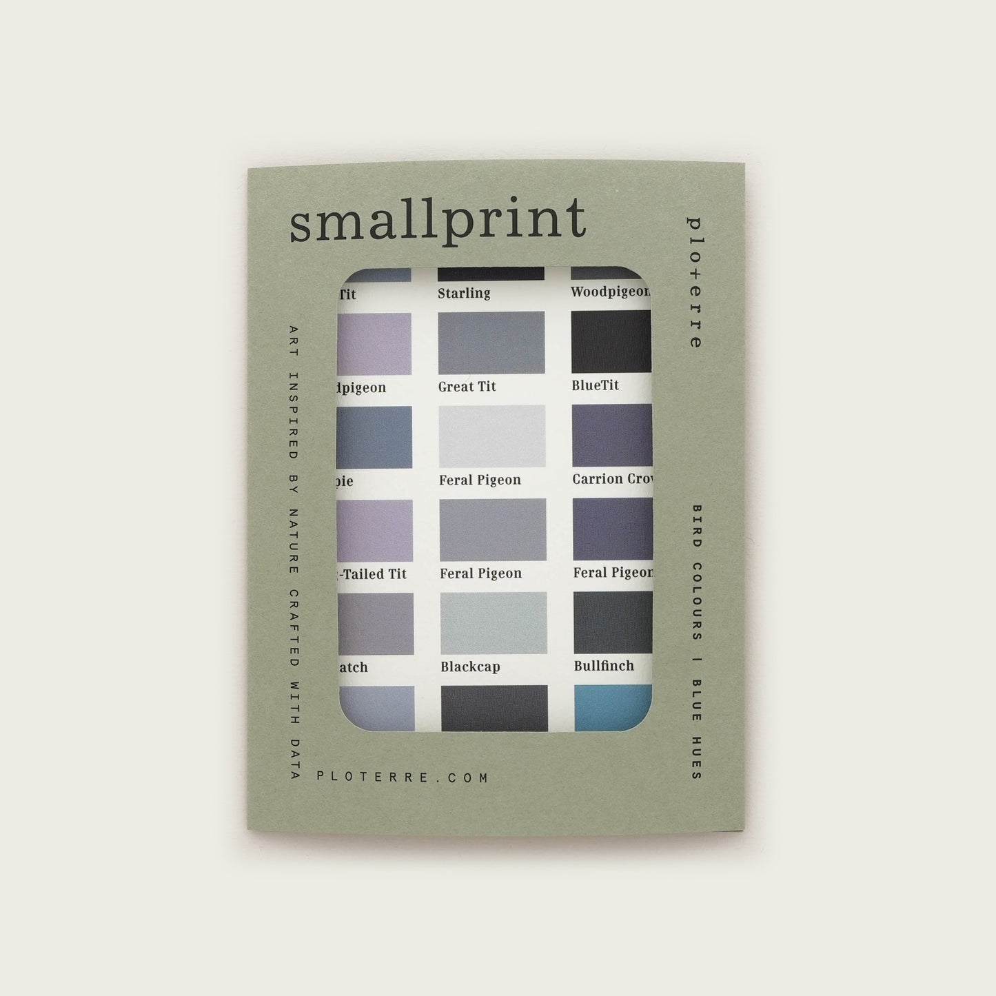 Blue Bird Hues Smallprint