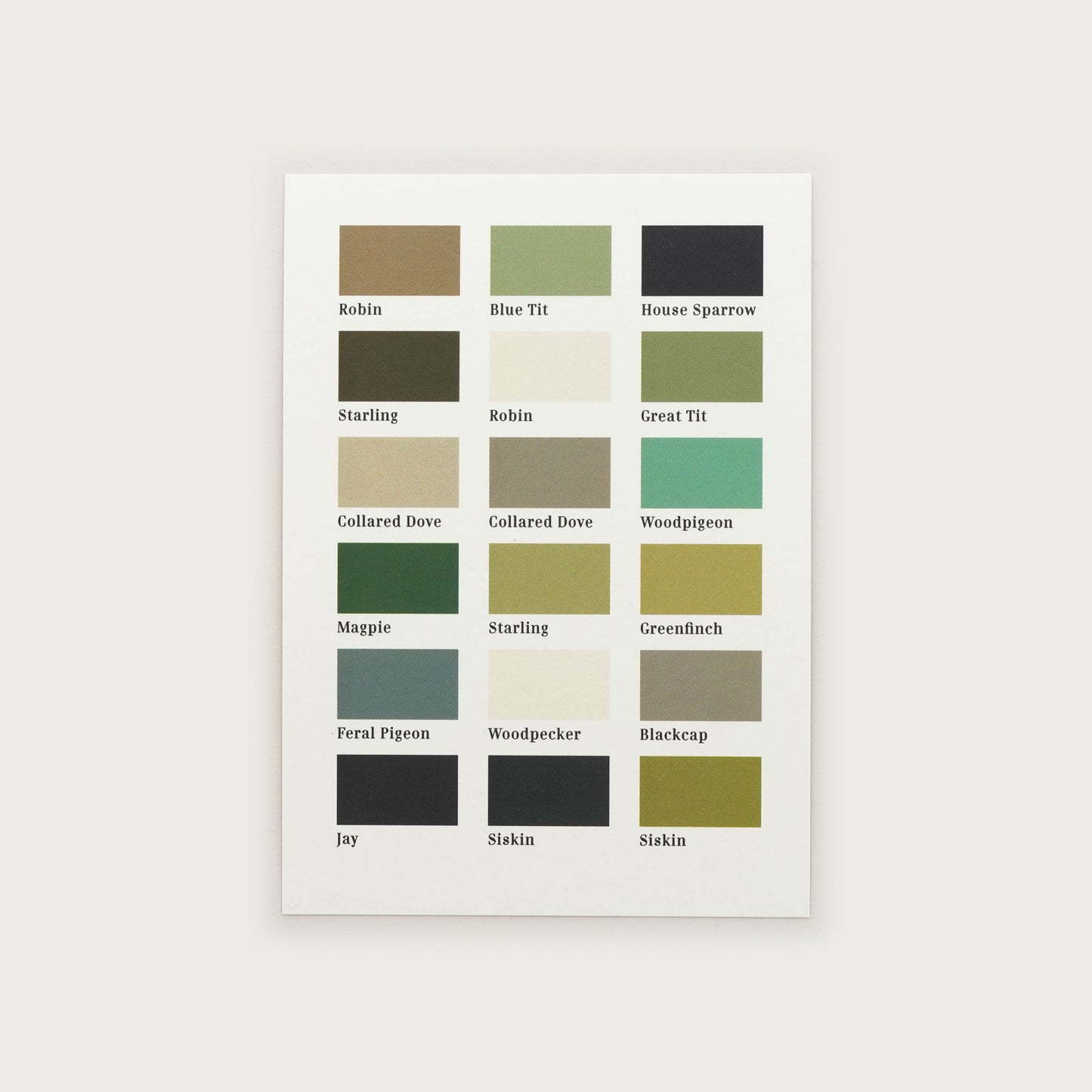 Green Bird Hues Smallprint