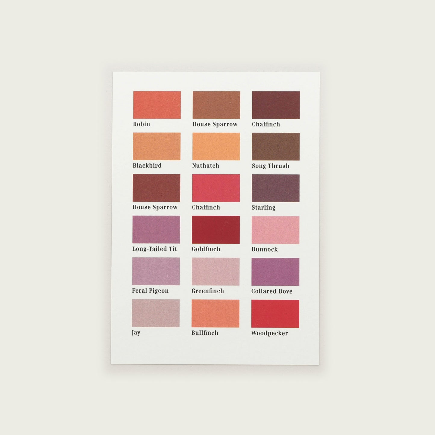 Red Bird Hues Smallprint