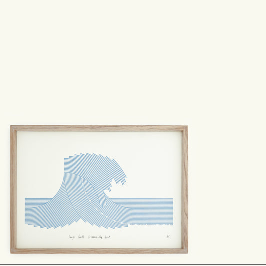 A4 Limited Edition Wave Letterpress Print
