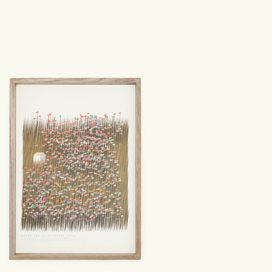 A4 Where The Wildflowers Grow Lithographic Foiled Print