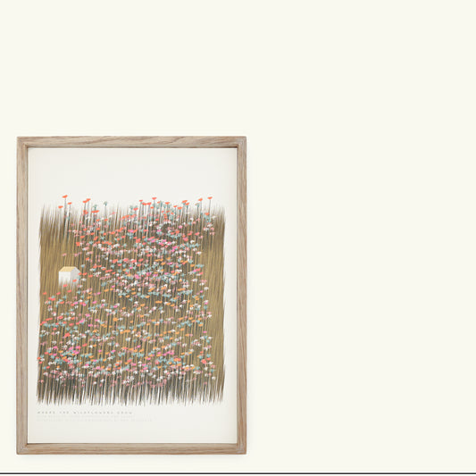 A4 Where The Wildflowers Grow Print