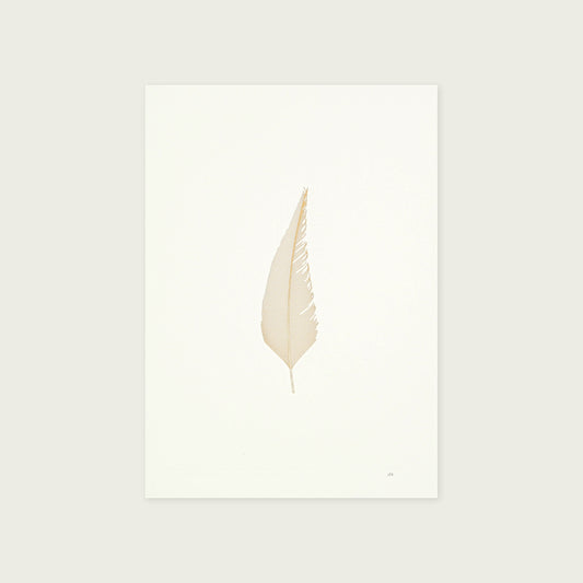 Limited Edition Feather Foiled Print