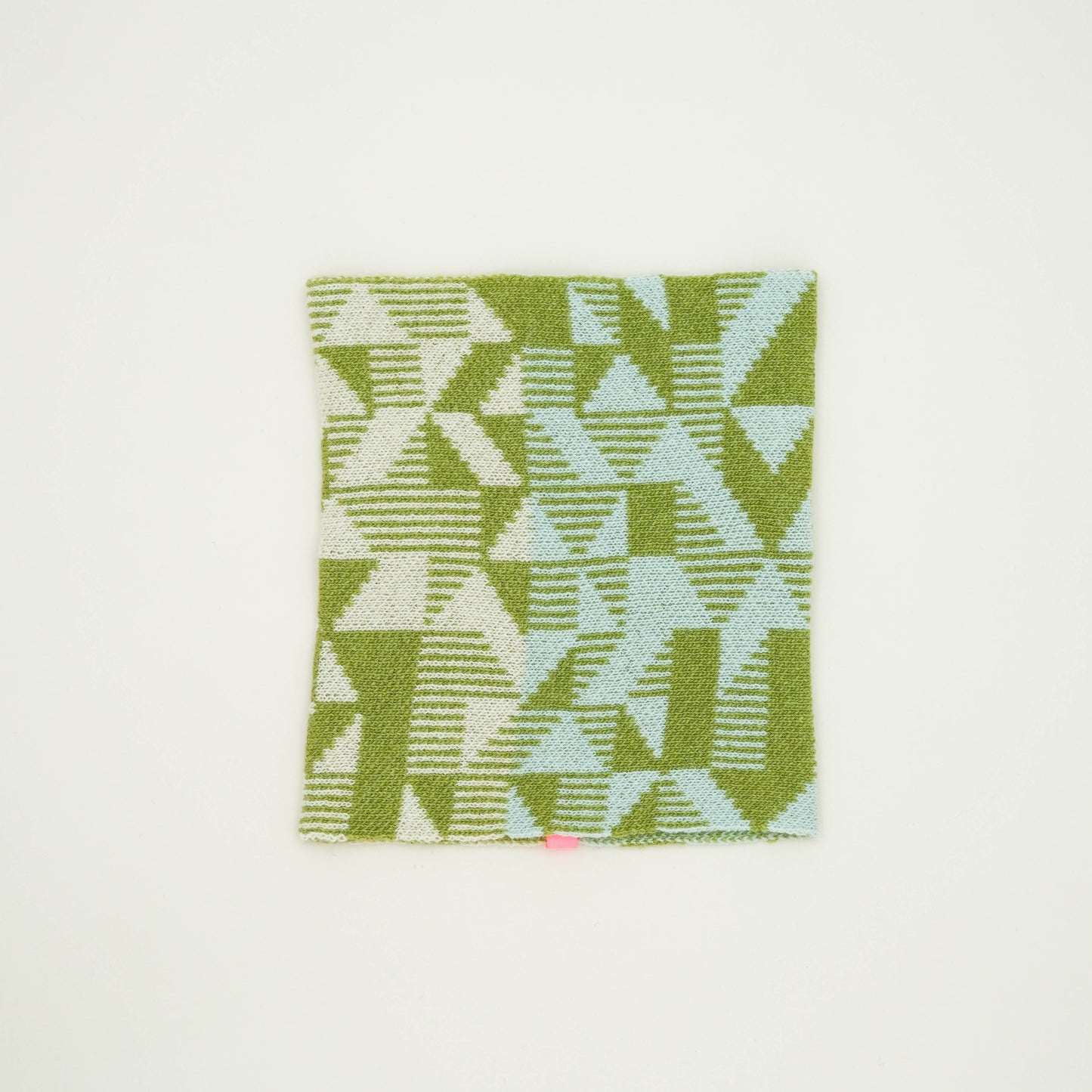 Merino Lambswool Wind Snood. Olive + Mint