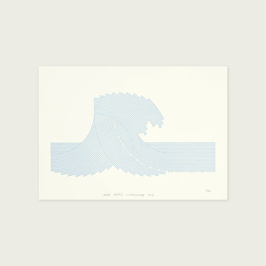 Large Swells. Occasionally Good. Letterpress Print