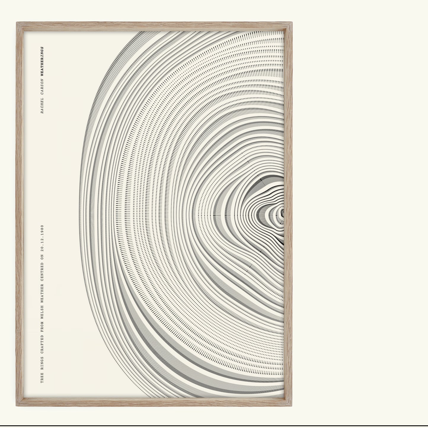 A3 Personalised Unframed Tree Ring Print