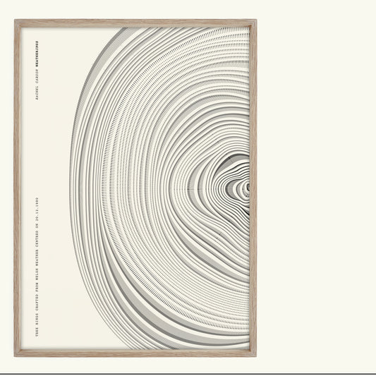 A3 Personalised Unframed Tree Ring Print